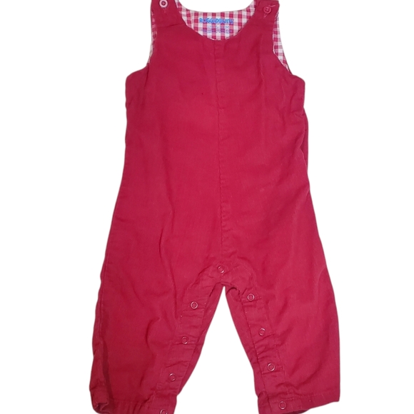 Rugged Butts Overalls Corduroy Red Baby Boys 6-12 Months - Picture 1 of 3